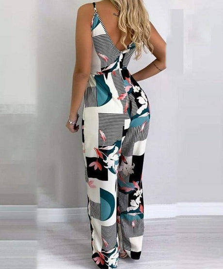 Lovely Loose Floral Jumpsuit - AMOROUSDRESS