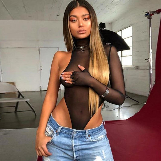 Hot Chic See-Through Bodysuit - AMOROUSDRESS