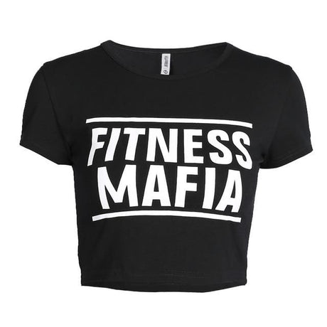 Sexy Fitness " M"Crop Top - AMOROUSDRESS