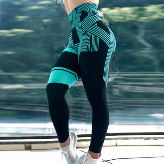 High Waist Cyber Fit Leggings - AMOROUSDRESS