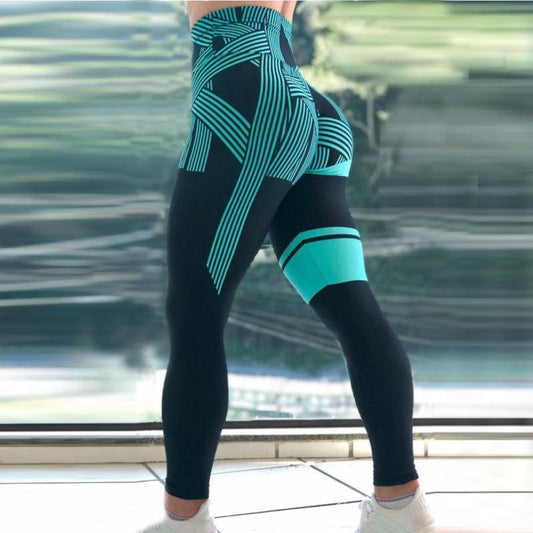 High Waist Cyber Fit Leggings - AMOROUSDRESS