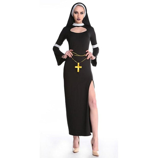 Nun Costume Dress Set - AMOROUSDRESS