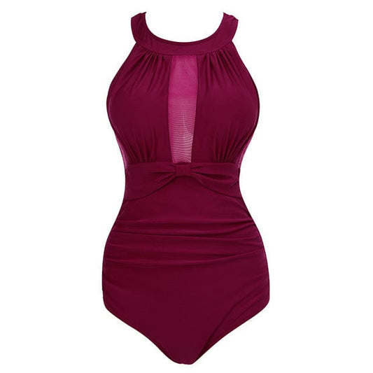 Lovely Discrete One Piece Swimswuit - AMOROUSDRESS