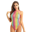 Rave Rainbow Bodysuit - AMOROUSDRESS