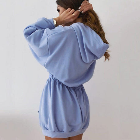 Jasmine Pocket Hoodie Dress - AMOROUSDRESS