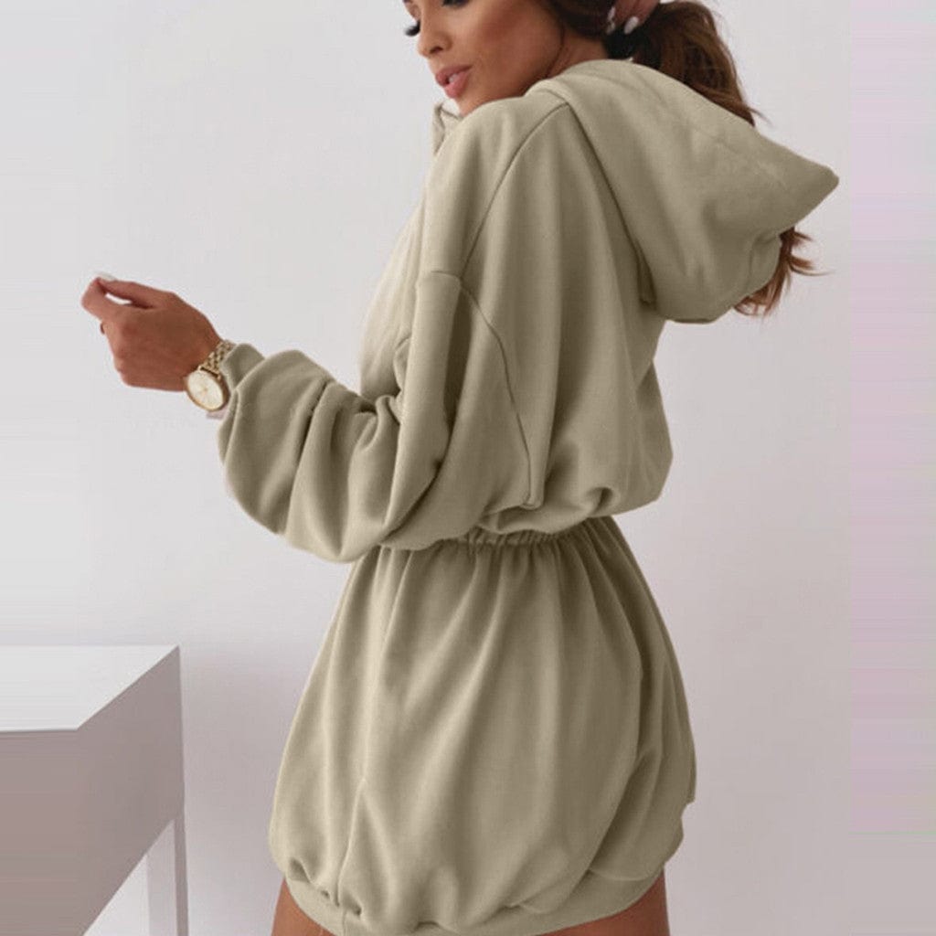 Jasmine Pocket Hoodie Dress - AMOROUSDRESS