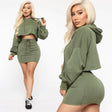 Sweet Hooded Two Piece Set - AMOROUSDRESS