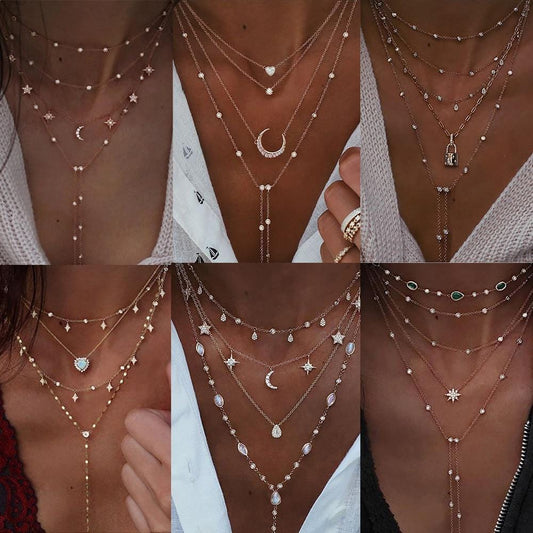 Pretty Love Multilayer Necklaces - AMOROUSDRESS