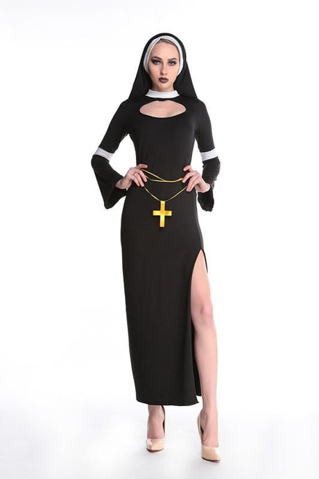 Nun Costume Dress Set - AMOROUSDRESS