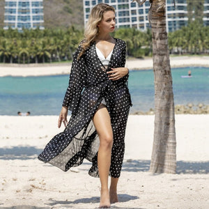 Bohemian Flare Sleeve Swimsuit Cover Up - AMOROUSDRESS