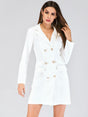 Elegant Button Up Dress Suit - AMOROUSDRESS