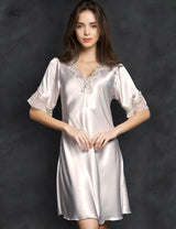 Charming Silk Lace Dress - AMOROUSDRESS