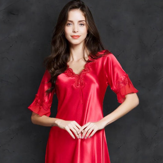 Charming Silk Lace Dress - AMOROUSDRESS