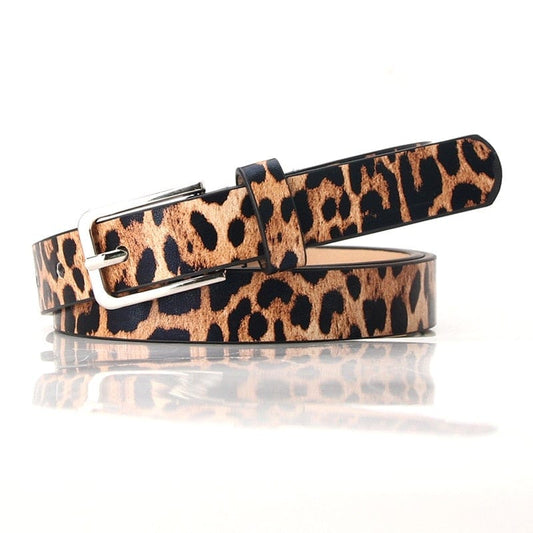 Designer Print Leather Belt - AMOROUSDRESS