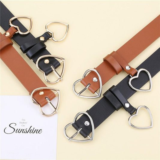 Cute Leather Heart Belt - AMOROUSDRESS