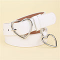  White Silver Buckle