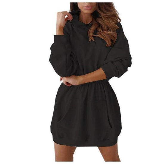 Jasmine Pocket Hoodie Dress - AMOROUSDRESS