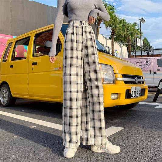 Perfect Vintage Plaid Pants - AMOROUSDRESS