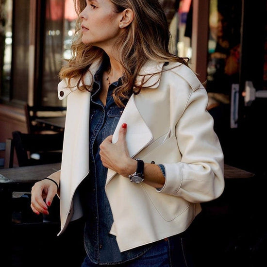 Jasmine Leather Jacket - AMOROUSDRESS