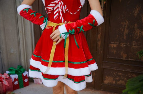 Sweet Miss Claus Dress Set - AMOROUSDRESS