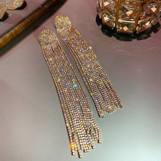 Diva Crystal Earrings - AMOROUSDRESS