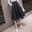 Elegant Swing Midi Skirt - AMOROUSDRESS