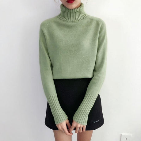 Darling Cashmere Turtleneck Sweater - AMOROUSDRESS