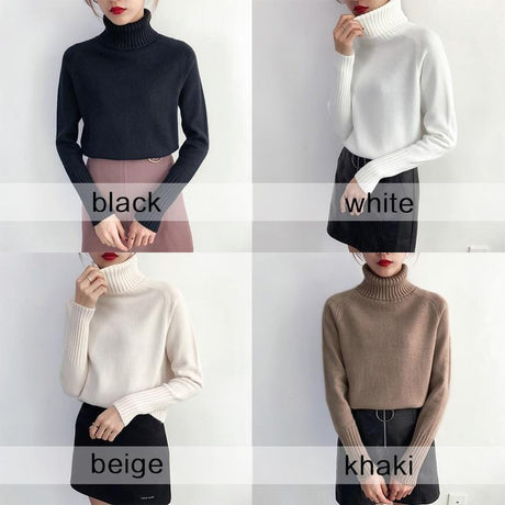 Darling Cashmere Turtleneck Sweater - AMOROUSDRESS