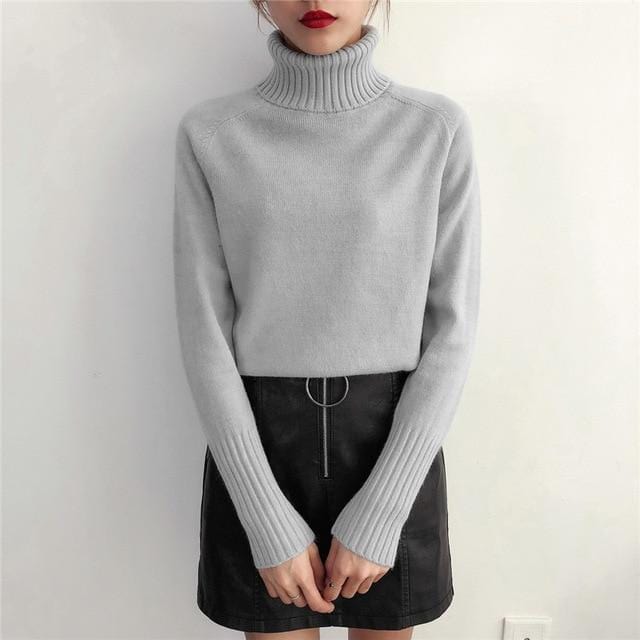 Darling Cashmere Turtleneck Sweater - AMOROUSDRESS
