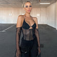 Luscious See Through Halter Top - AMOROUSDRESS