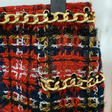 Designer Plaid Tweed Set - AMOROUSDRESS