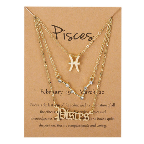 Zodiac Charm Jewelry Set - AMOROUSDRESS