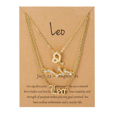 Zodiac Charm Jewelry Set - AMOROUSDRESS