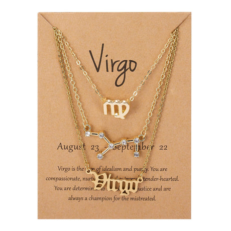 Zodiac Charm Jewelry Set - AMOROUSDRESS