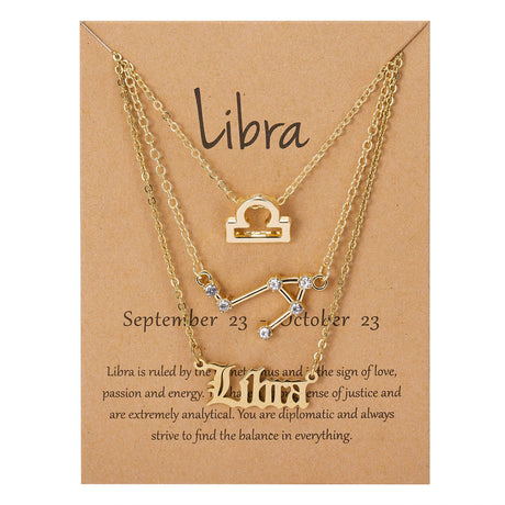 Zodiac Charm Jewelry Set - AMOROUSDRESS