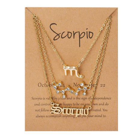 Zodiac Charm Jewelry Set - AMOROUSDRESS