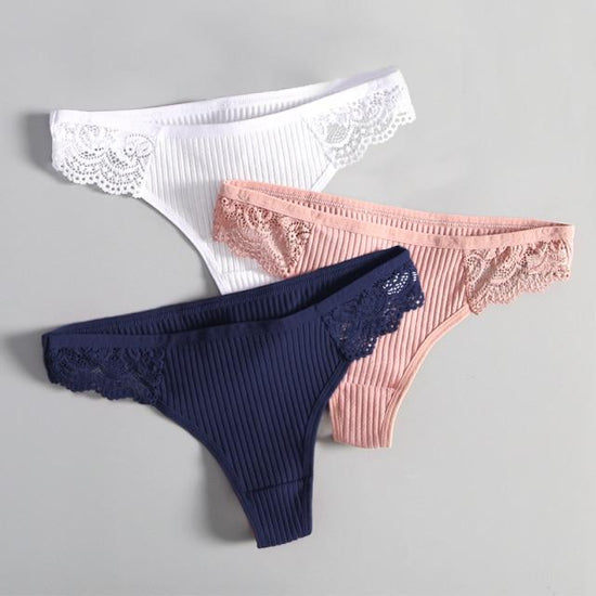 Lila Lace Panties (3 Pcs) - AMOROUSDRESS