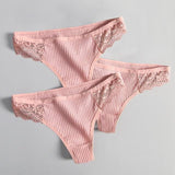 Lila Lace Panties (3 Pcs) - AMOROUSDRESS