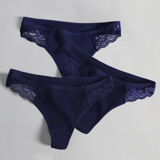 Lila Lace Panties (3 Pcs) - AMOROUSDRESS