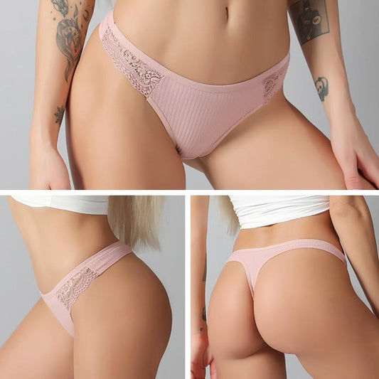 Lila Lace Panties (3 Pcs) - AMOROUSDRESS