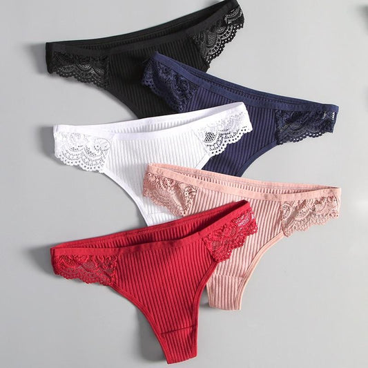 Lila Lace Panties (3 Pcs) - AMOROUSDRESS