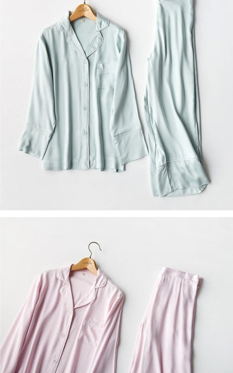 High Class Satin Sleepwear Set - AMOROUSDRESS