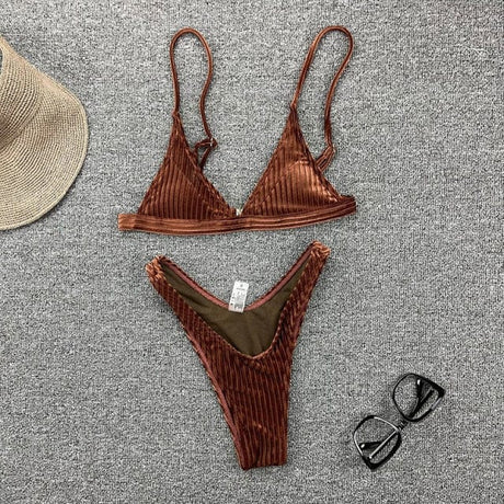 Luscious Velvet Bikini Set - AMOROUSDRESS