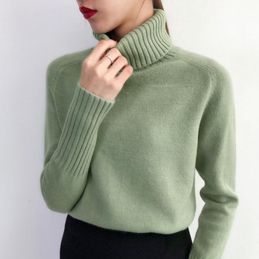 Darling Cashmere Turtleneck Sweater - AMOROUSDRESS