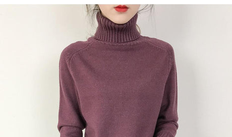 Darling Cashmere Turtleneck Sweater - AMOROUSDRESS