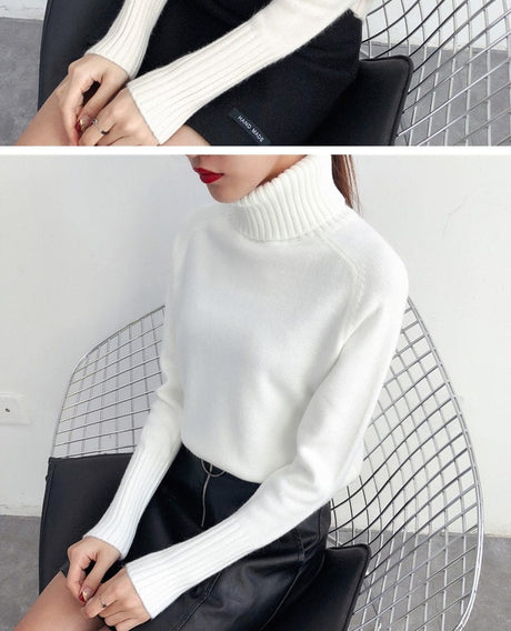 Darling Cashmere Turtleneck Sweater - AMOROUSDRESS