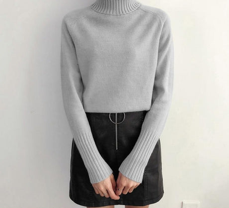 Darling Cashmere Turtleneck Sweater - AMOROUSDRESS