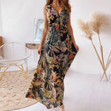 Stylish Floral Long Dress - AMOROUSDRESS
