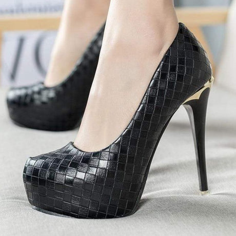 Elegant Sequined Stiletto Pumps - AMOROUSDRESS