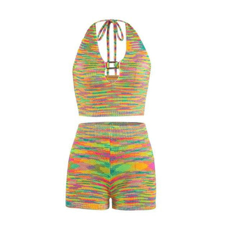 Colorful Chic Two Piece Set - AMOROUSDRESS